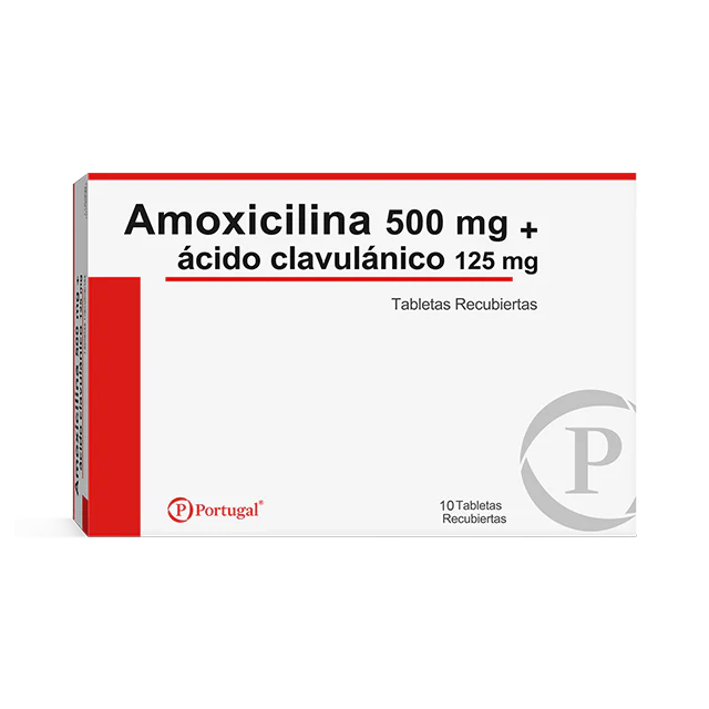 AMOXICILINA + ACIDO CLAVULANICO-500 mg + 125 mg