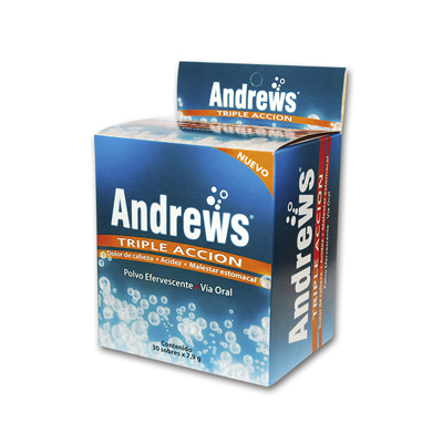 ANDREWS TRIPLE ACCION-1 g + 1408 g + 60 mg/ 79 g