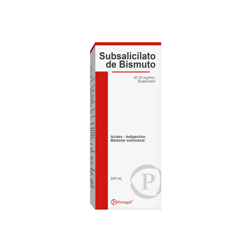 SUBSALICILATO DE BISMUTO-87.33 mg/ 5 mL
