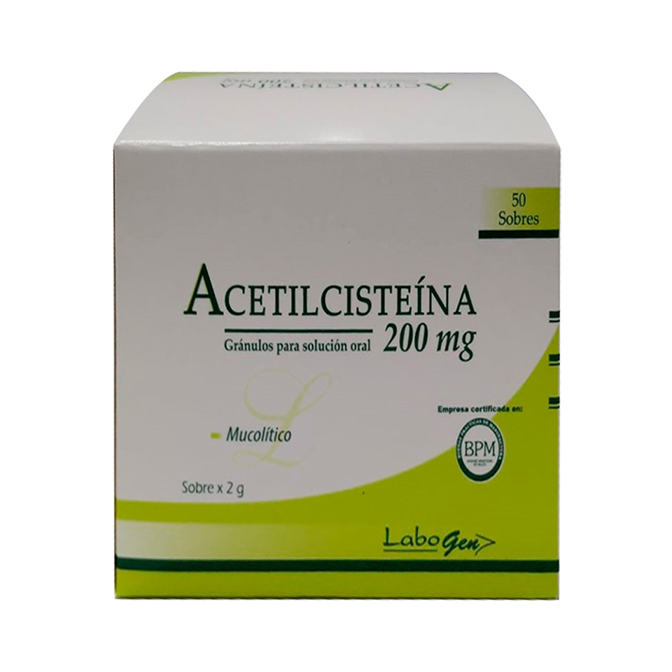 ACETILCISTEINA - 200 mg - 50 Und