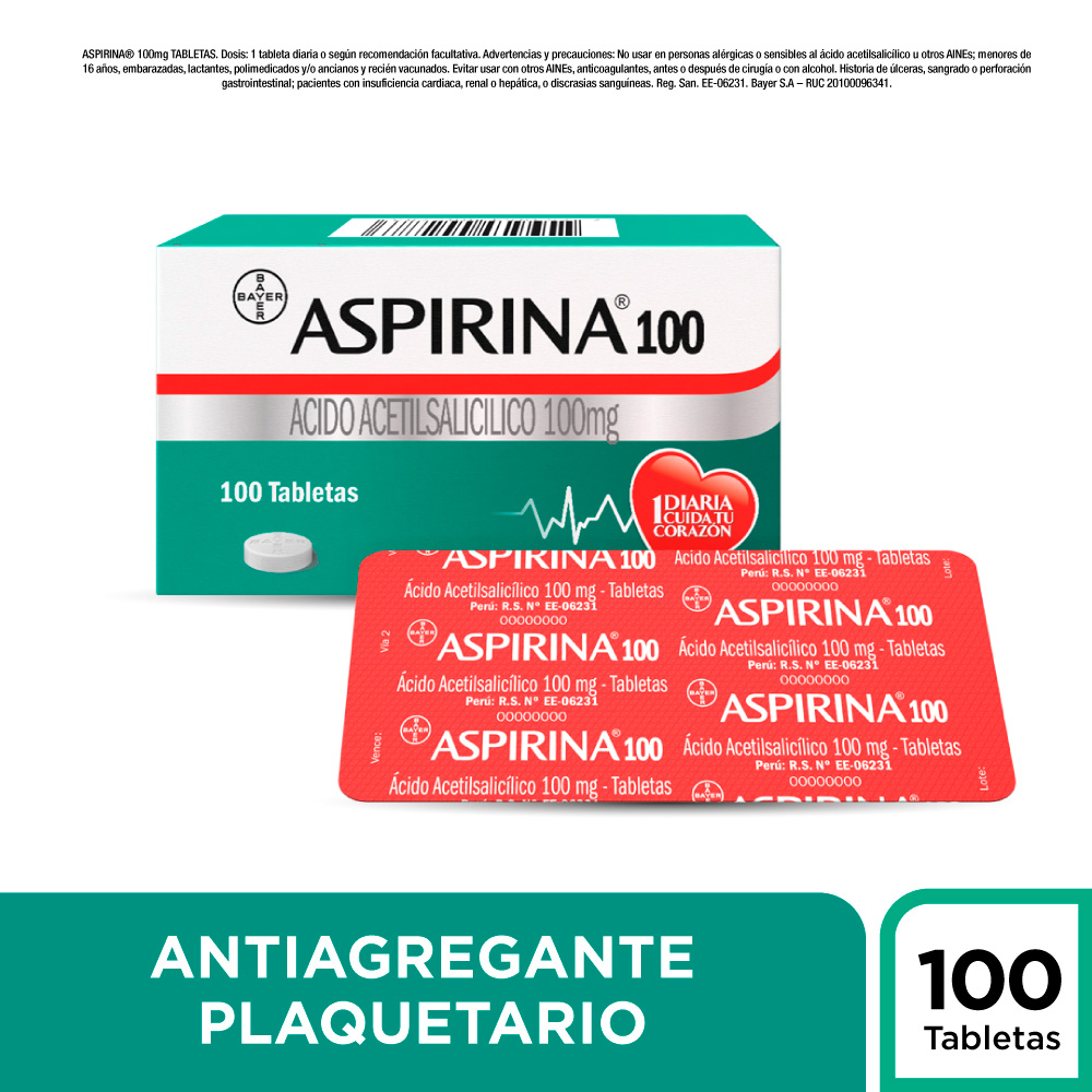ASPIRINA 100 - 100 mg