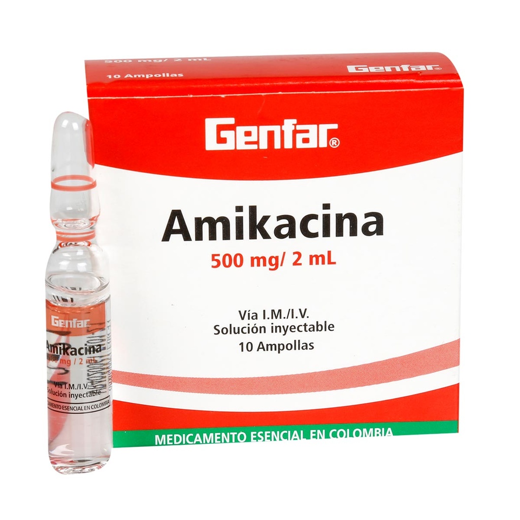 AMIKACINA-500 mg/ 2 mL