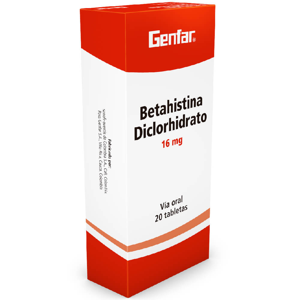 BETAHISTINA DICLORHIDRATO-16 mg
