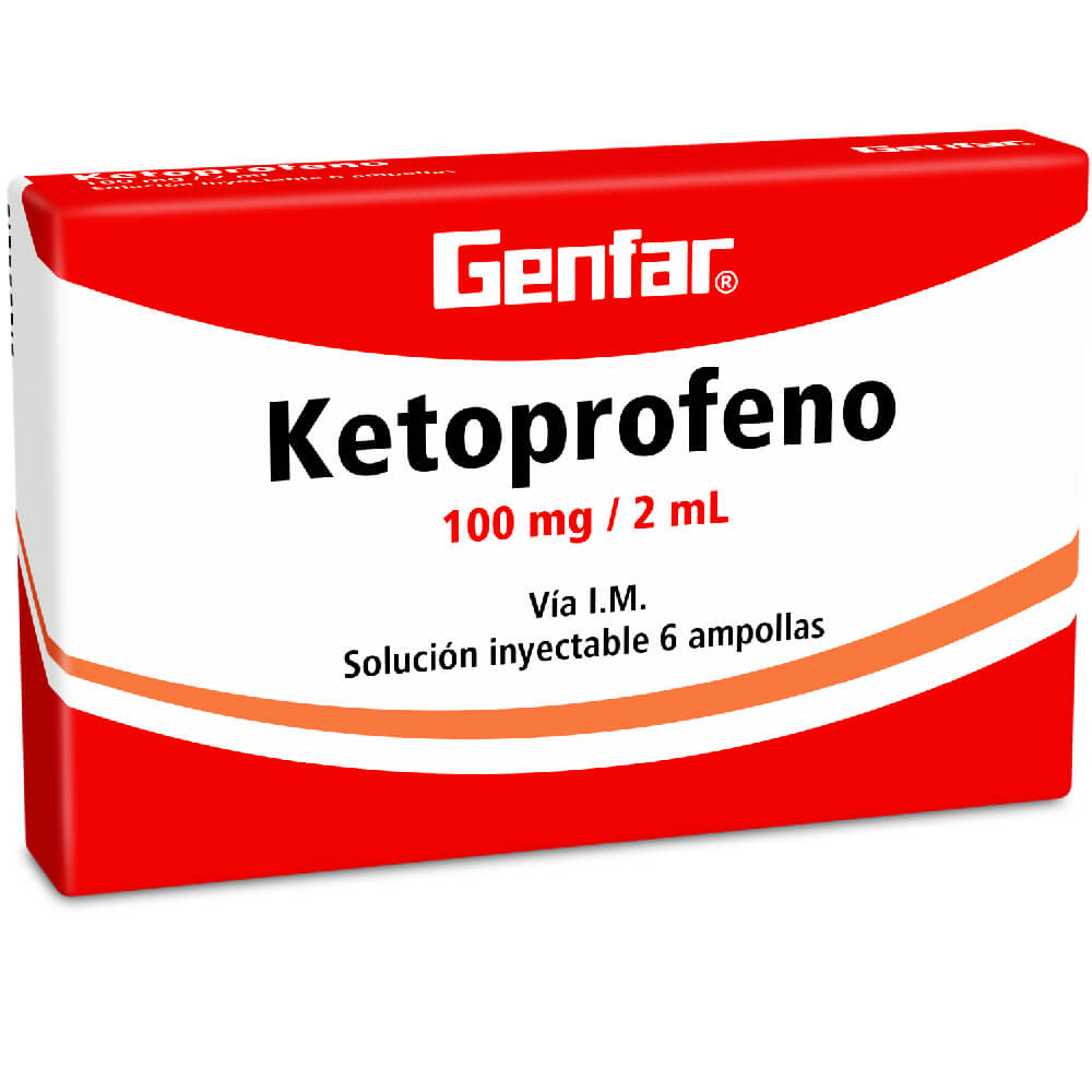 KETOPROFENO-100 mg/ 2 mL