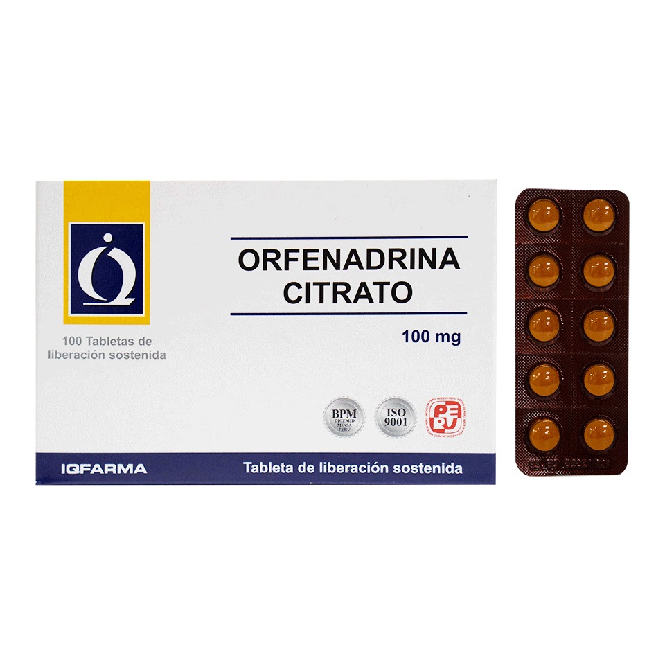 ORFENADRINA CITRATO-100 mg
