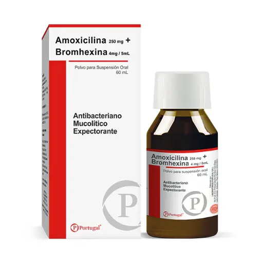 [54717] AMOXICILINA + BROMHEXINA-250 mg + 4 mg/ 5 mL