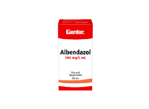 ALBENDAZOL-100 mg/ 5 mL