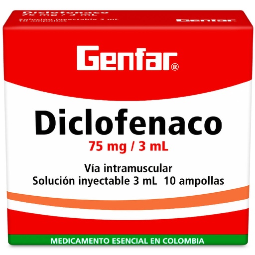 DICLOFENACO SODICO-75 mg/ 3 mL