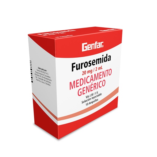FUROSEMIDA-20 mg/ 2 mL
