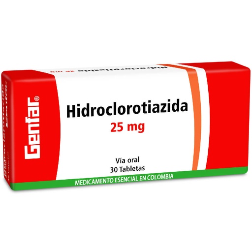 HIDROCLOROTIAZIDA-25 mg