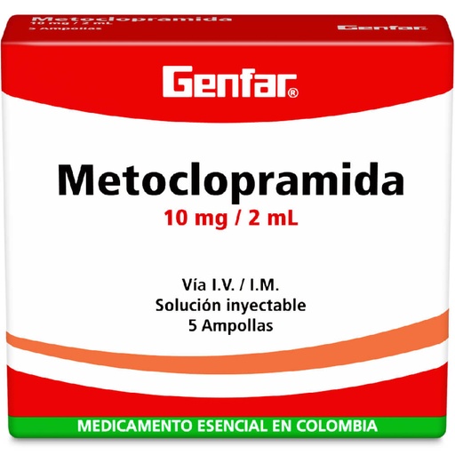 METOCLOPRAMIDA-10 mg/ 2 mL